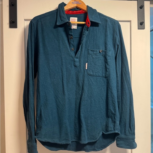 Topo Designs Other - Topo Designs Teal Casual Button Down Shirt